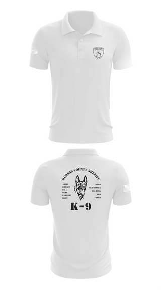 Short Sleeve Performance Polo, Hudson County Sheriff’s Office K9-Unit, Police, Teamtime, Team time, sublimation, custom sports apparel, team uniforms, spirit wear, spiritwear, sports uniforms, custom shirts, team store, custom team store, fundraiser sports, apparel fundraiser