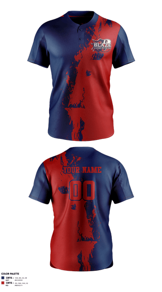 Two Button Softball Jersey, , Softball, Teamtime, Team time, sublimation, custom sports apparel, team uniforms, spirit wear, spiritwear, sports uniforms, custom shirts, team store, custom team store, fundraiser sports, apparel fundraiser