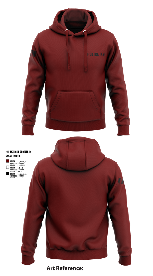 Hoodie, POLICE K9, , Teamtime, Team time, sublimation, custom sports apparel, team uniforms, spirit wear, spiritwear, sports uniforms, custom shirts, team store, custom team store, fundraiser sports, apparel fundraiser