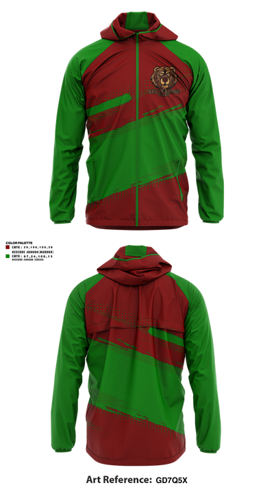 Bailey Bridge Middle School Cheer 54262664 Windbreaker - 1