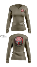 Dirty Dozen 88815964 Women's Long Sleeve V-neck Shirt - 50