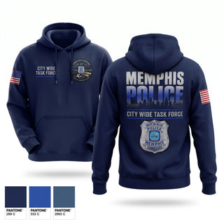 Hoodie, Memphis Police Department City Wide Task Force, Police, Teamtime, Team time, sublimation, custom sports apparel, team uniforms, spirit wear, spiritwear, sports uniforms, custom shirts, team store, custom team store, fundraiser sports, apparel fundraiser