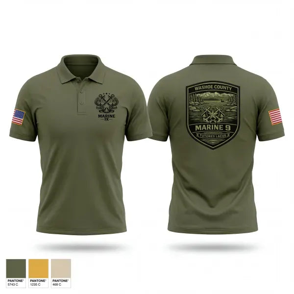 Short Sleeve Performance Polo, Marine9, Police, Teamtime, Team time, sublimation, custom sports apparel, team uniforms, spirit wear, spiritwear, sports uniforms, custom shirts, team store, custom team store, fundraiser sports, apparel fundraiser