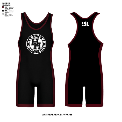 Wrestling Singlet, Hereford Whitefaces, Wrestling, Teamtime, Team time, sublimation, custom sports apparel, team uniforms, spirit wear, spiritwear, sports uniforms, custom shirts, team store, custom team store, fundraiser sports, apparel fundraiser