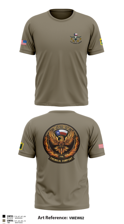 370th CHEM CO 73077383 Short Sleeve Performance Shirt - 61