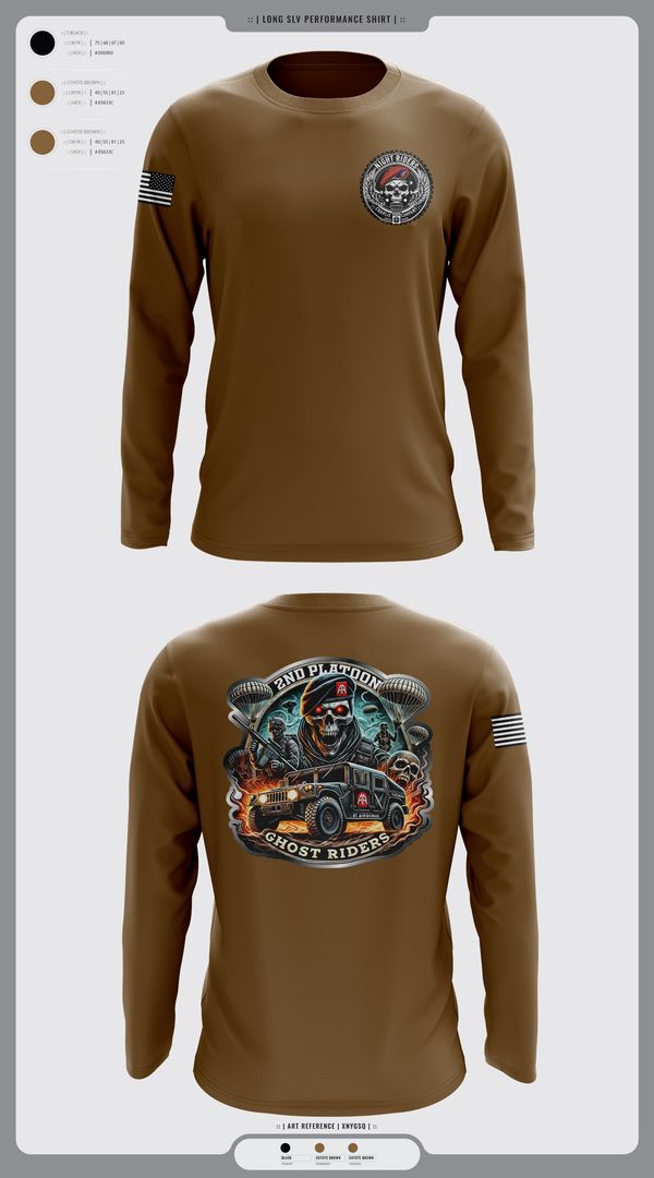 Long Sleeve Performance Shirt, Ghost Riders, , Teamtime, Team time, sublimation, custom sports apparel, team uniforms, spirit wear, spiritwear, sports uniforms, custom shirts, team store, custom team store, fundraiser sports, apparel fundraiser