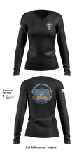 El Paso County Sheriff’s Office/Courthouse Security section 13295124 Women's Long Sleeve V-neck Shirt - 1