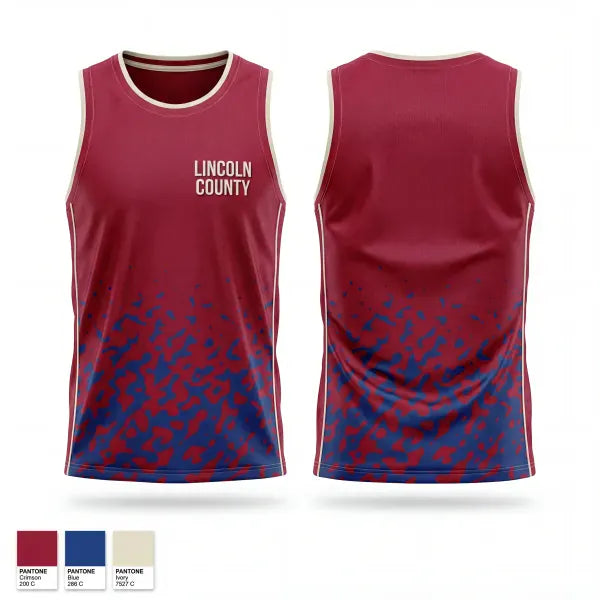 Mens Basketball Jersey, Lincoln County, Men's Basketball, Teamtime, Team time, sublimation, custom sports apparel, team uniforms, spirit wear, spiritwear, sports uniforms, custom shirts, team store, custom team store, fundraiser sports, apparel fundraiser