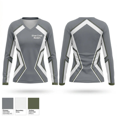 Silver Creek Raiders 80768140 Women's Long Sleeve V-neck Shirt - 1