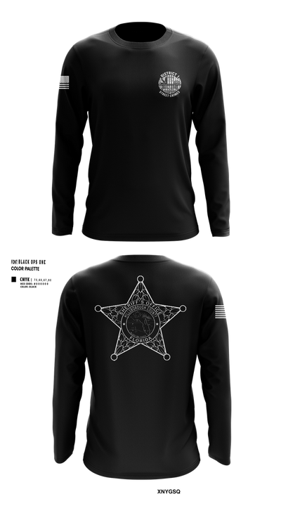 District I Street Crimes 1468514 Long Sleeve Performance Shirt 106