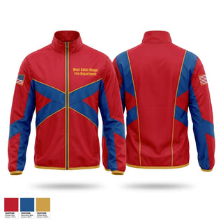 Windbreaker, West Baton Rouge Fire Department, Fire Department, Teamtime, Team time, sublimation, custom sports apparel, team uniforms, spirit wear, spiritwear, sports uniforms, custom shirts, team store, custom team store, fundraiser sports, apparel fundraiser