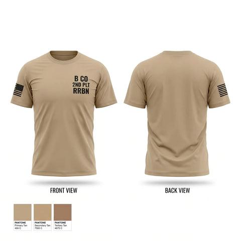 Old School Cotton Feel Shirt, B CO 2ND PLT RRBN, National Guard, Teamtime, Team time, sublimation, custom sports apparel, team uniforms, spirit wear, spiritwear, sports uniforms, custom shirts, team store, custom team store, fundraiser sports, apparel fundraiser