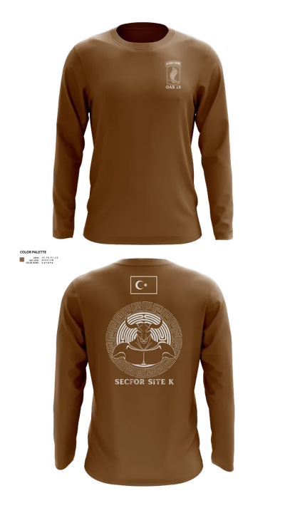 173RD ABN 21007449 Long Sleeve Performance Shirt 21