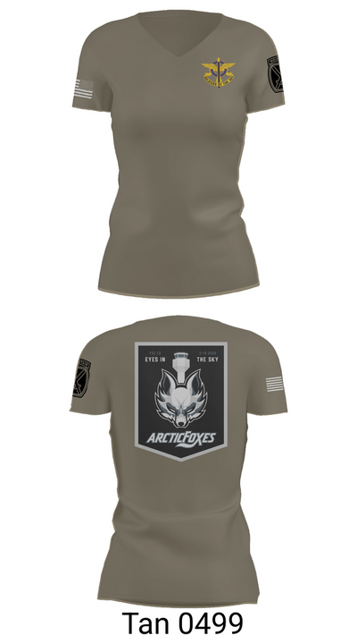 Fox Co 3-10 GSAB 20000256 Women's Short Sleeve V-neck Shirt - 68