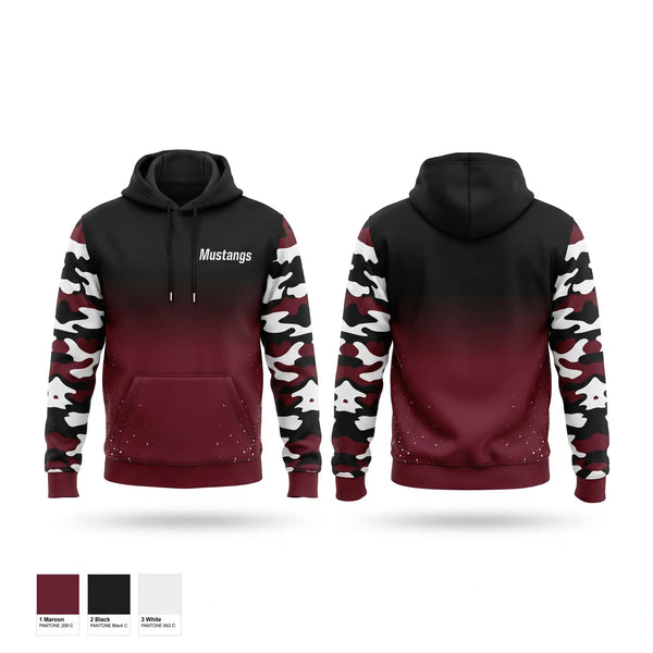 Hoodie, Mustangs, Women's Basketball, Teamtime, Team time, sublimation, custom sports apparel, team uniforms, spirit wear, spiritwear, sports uniforms, custom shirts, team store, custom team store, fundraiser sports, apparel fundraiser