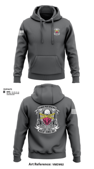 Hoodie, Violent Crime Unit, Police, Teamtime, Team time, sublimation, custom sports apparel, team uniforms, spirit wear, spiritwear, sports uniforms, custom shirts, team store, custom team store, fundraiser sports, apparel fundraiser