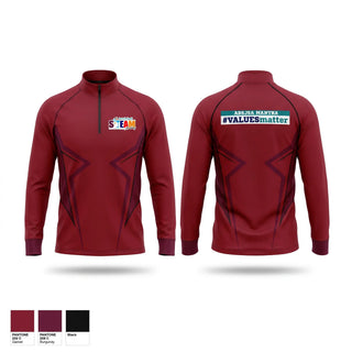 Quarter Zip Jacket, University Middle School Eagles, Spirit Store, Teamtime, Team time, sublimation, custom sports apparel, team uniforms, spirit wear, spiritwear, sports uniforms, custom shirts, team store, custom team store, fundraiser sports, apparel fundraiser