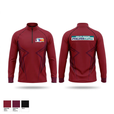 University Middle School Eagles Quarter Zip Jacket - 1