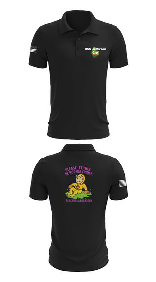 Short Sleeve Performance Polo, USS Jefferson City, Navy, Teamtime, Team time, sublimation, custom sports apparel, team uniforms, spirit wear, spiritwear, sports uniforms, custom shirts, team store, custom team store, fundraiser sports, apparel fundraiser