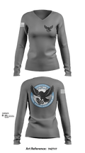 Critical Incident Intelligence Unit 55950160 Women's Long Sleeve V-neck Shirt - 103