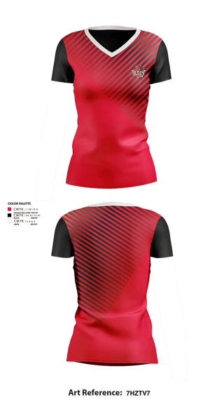 Womens Short Sleeve Vneck Shirt, Red Springs Red Devils, Women's Basketball, Teamtime, Team time, sublimation, custom sports apparel, team uniforms, spirit wear, spiritwear, sports uniforms, custom shirts, team store, custom team store, fundraiser sports, apparel fundraiser