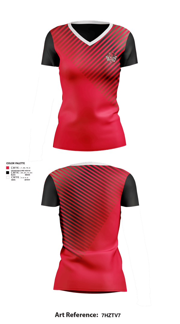 Womens Short Sleeve Vneck Shirt, Red Springs Red Devils, Women's Basketball, Teamtime, Team time, sublimation, custom sports apparel, team uniforms, spirit wear, spiritwear, sports uniforms, custom shirts, team store, custom team store, fundraiser sports, apparel fundraiser