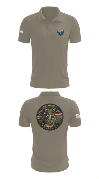 Short Sleeve Performance Polo, 15TH MI, Army, Teamtime, Team time, sublimation, custom sports apparel, team uniforms, spirit wear, spiritwear, sports uniforms, custom shirts, team store, custom team store, fundraiser sports, apparel fundraiser