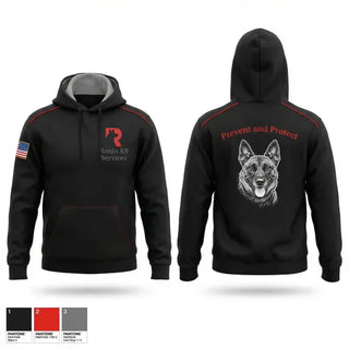 Hoodie, Ronin K9 Services, EMS/EMT, Teamtime, Team time, sublimation, custom sports apparel, team uniforms, spirit wear, spiritwear, sports uniforms, custom shirts, team store, custom team store, fundraiser sports, apparel fundraiser