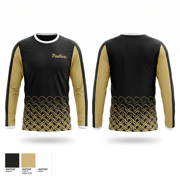 Long Sleeve Performance Shirt, Panthers, Baseball, Teamtime, Team time, sublimation, custom sports apparel, team uniforms, spirit wear, spiritwear, sports uniforms, custom shirts, team store, custom team store, fundraiser sports, apparel fundraiser