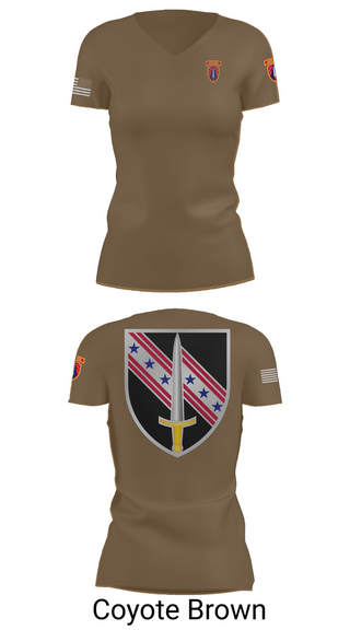 Womens Short Sleeve Vneck Shirt, 6/54th SFAB, National Guard, Teamtime, Team time, sublimation, custom sports apparel, team uniforms, spirit wear, spiritwear, sports uniforms, custom shirts, team store, custom team store, fundraiser sports, apparel fundraiser