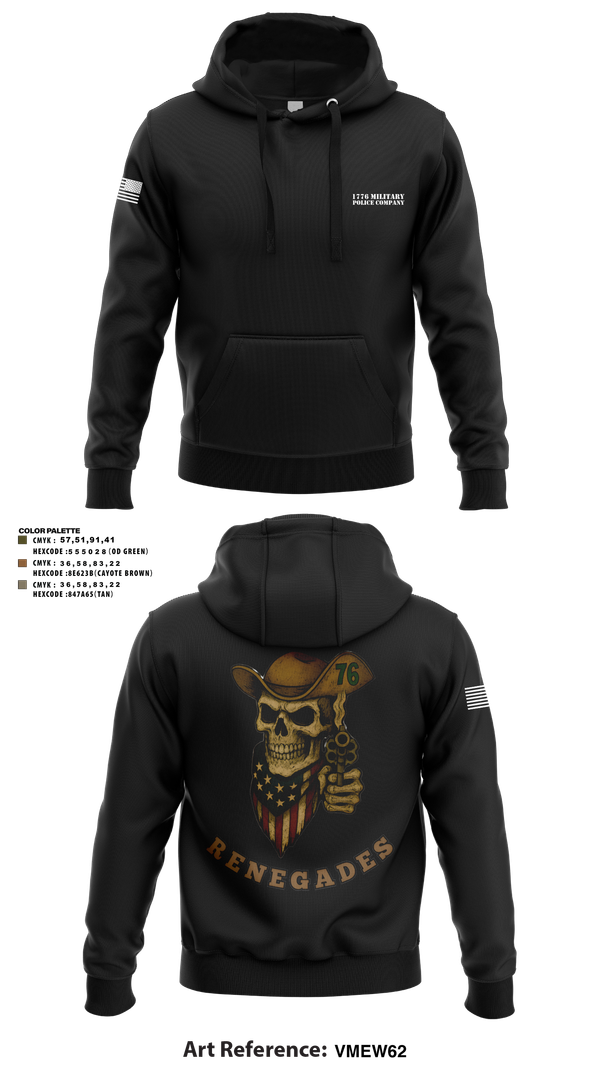 Hoodie, 1776 Military Police Company, , Teamtime, Team time, sublimation, custom sports apparel, team uniforms, spirit wear, spiritwear, sports uniforms, custom shirts, team store, custom team store, fundraiser sports, apparel fundraiser