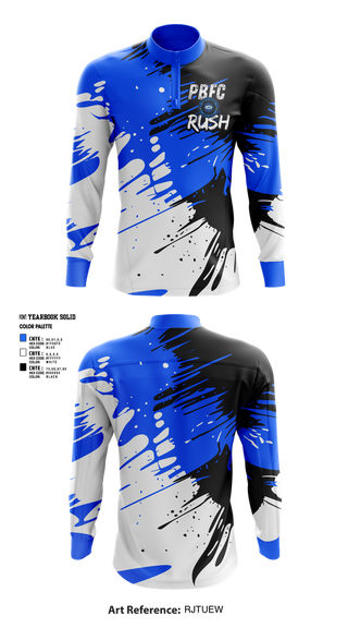 Quarter Zip Jacket, PBFC Rush, Spirit Store, Teamtime, Team time, sublimation, custom sports apparel, team uniforms, spirit wear, spiritwear, sports uniforms, custom shirts, team store, custom team store, fundraiser sports, apparel fundraiser