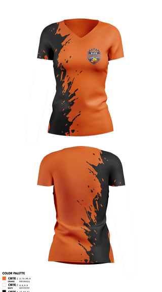 Womens Short Sleeve Vneck Shirt, Foxes Fastpitch, Softball, Teamtime, Team time, sublimation, custom sports apparel, team uniforms, spirit wear, spiritwear, sports uniforms, custom shirts, team store, custom team store, fundraiser sports, apparel fundraiser