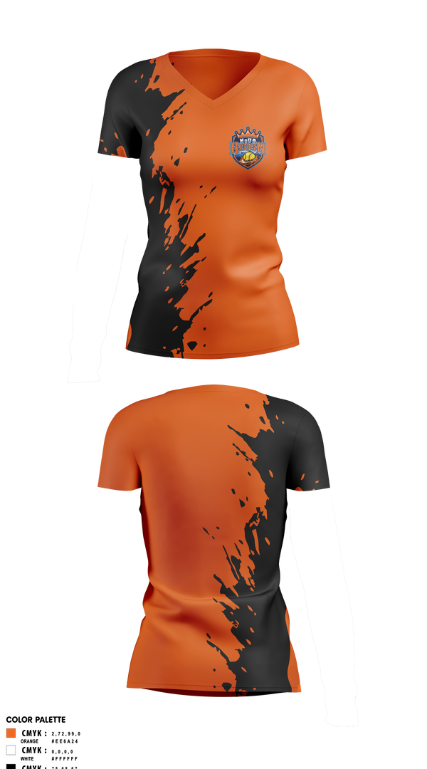 Womens Short Sleeve Vneck Shirt, Foxes Fastpitch, Softball, Teamtime, Team time, sublimation, custom sports apparel, team uniforms, spirit wear, spiritwear, sports uniforms, custom shirts, team store, custom team store, fundraiser sports, apparel fundraiser