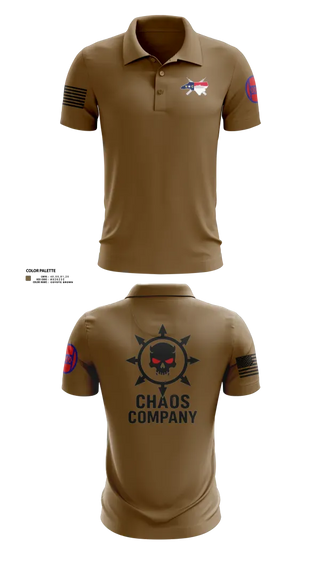 Short Sleeve Performance Polo, C. Co. 1-120 3rd PLT, Army, Teamtime, Team time, sublimation, custom sports apparel, team uniforms, spirit wear, spiritwear, sports uniforms, custom shirts, team store, custom team store, fundraiser sports, apparel fundraiser