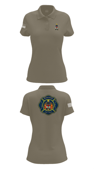 Womens Short Sleeve Performance Polo, Guernsey Fire & Rescue, , Teamtime, Team time, sublimation, custom sports apparel, team uniforms, spirit wear, spiritwear, sports uniforms, custom shirts, team store, custom team store, fundraiser sports, apparel fundraiser
