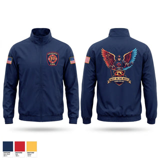 Windbreaker, Palmview, Fire Department, Teamtime, Team time, sublimation, custom sports apparel, team uniforms, spirit wear, spiritwear, sports uniforms, custom shirts, team store, custom team store, fundraiser sports, apparel fundraiser