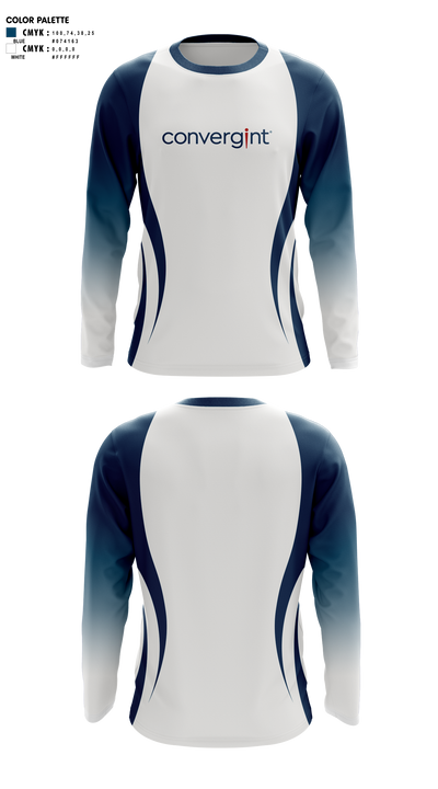Convergint Pelotonia 24503229 Long Sleeve Performance Shirt 1