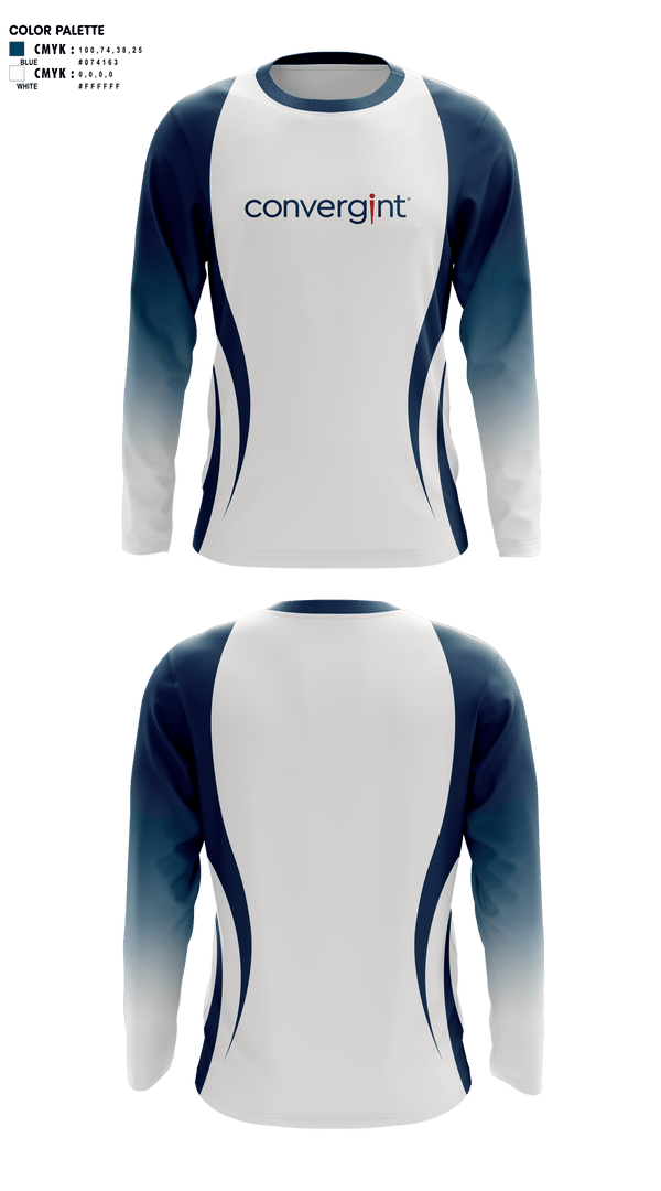 Long Sleeve Performance Shirt, Convergint Pelotonia, Cycling, Teamtime, Team time, sublimation, custom sports apparel, team uniforms, spirit wear, spiritwear, sports uniforms, custom shirts, team store, custom team store, fundraiser sports, apparel fundraiser