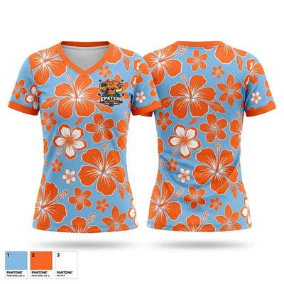 Epstien islanders Women's Short Sleeve V-neck Shirt - 1