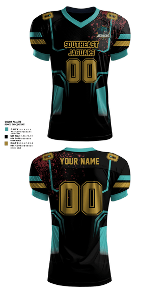 Football Jersey, southeast Jaguars, , Teamtime, Team time, sublimation, custom sports apparel, team uniforms, spirit wear, spiritwear, sports uniforms, custom shirts, team store, custom team store, fundraiser sports, apparel fundraiser