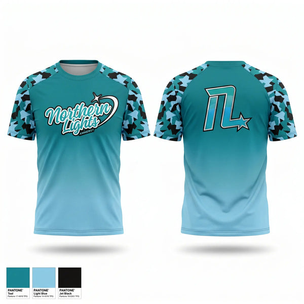 Short Sleeve Performance Shirt, NL Amherst, Cheer, Teamtime, Team time, sublimation, custom sports apparel, team uniforms, spirit wear, spiritwear, sports uniforms, custom shirts, team store, custom team store, fundraiser sports, apparel fundraiser