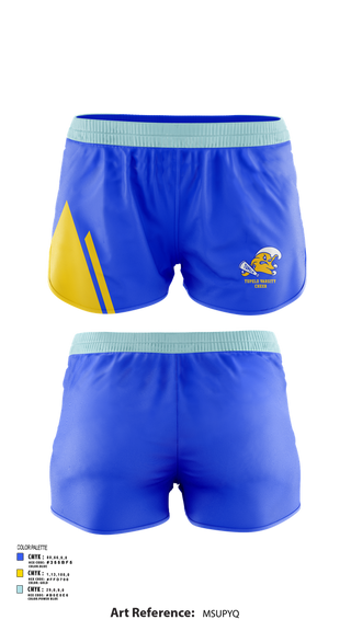 Womens Shorts, Tupelo Varsity Cheer, Cheer, Teamtime, Team time, sublimation, custom sports apparel, team uniforms, spirit wear, spiritwear, sports uniforms, custom shirts, team store, custom team store, fundraiser sports, apparel fundraiser