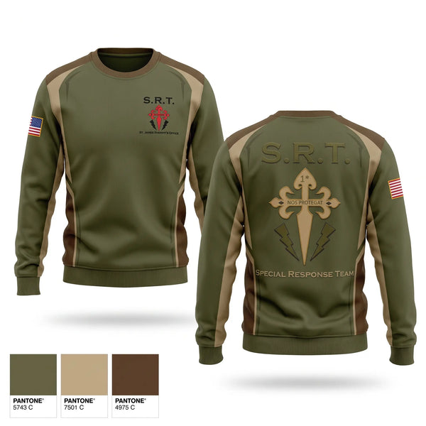 Crew Neck Sweatshirt, St. James Parish Sheriff's Office SRT, Police, Teamtime, Team time, sublimation, custom sports apparel, team uniforms, spirit wear, spiritwear, sports uniforms, custom shirts, team store, custom team store, fundraiser sports, apparel fundraiser