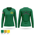 3d Cavalry Regiment Women's Long Sleeve V-neck Shirt - 1
