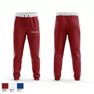 Sweatpants, Patriots, Men's Basketball, Teamtime, Team time, sublimation, custom sports apparel, team uniforms, spirit wear, spiritwear, sports uniforms, custom shirts, team store, custom team store, fundraiser sports, apparel fundraiser