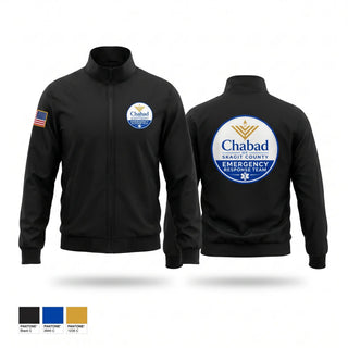 Windbreaker, Chabad of Skagit County Emergency Response Team, EMS/EMT, Teamtime, Team time, sublimation, custom sports apparel, team uniforms, spirit wear, spiritwear, sports uniforms, custom shirts, team store, custom team store, fundraiser sports, apparel fundraiser