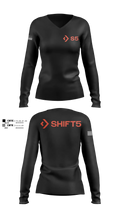 Shift5 Women's Long Sleeve V-neck Shirt - 5