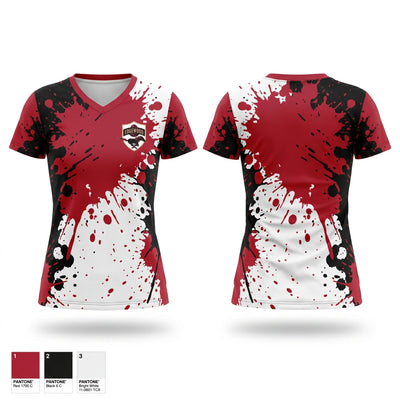 Edgewood High School Soccer Women's Short Sleeve V-neck Shirt - 1