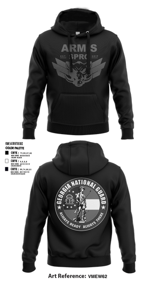 Hoodie, Armis GANG, National Guard, Teamtime, Team time, sublimation, custom sports apparel, team uniforms, spirit wear, spiritwear, sports uniforms, custom shirts, team store, custom team store, fundraiser sports, apparel fundraiser